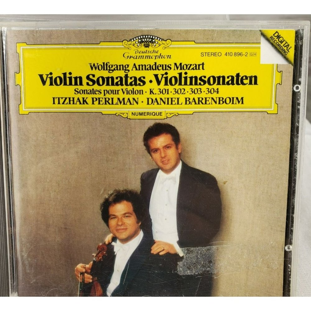 Mozart Mozart Perlman Mozart Mozart Perlman Barenboim Violin Sonatas CD (1990)